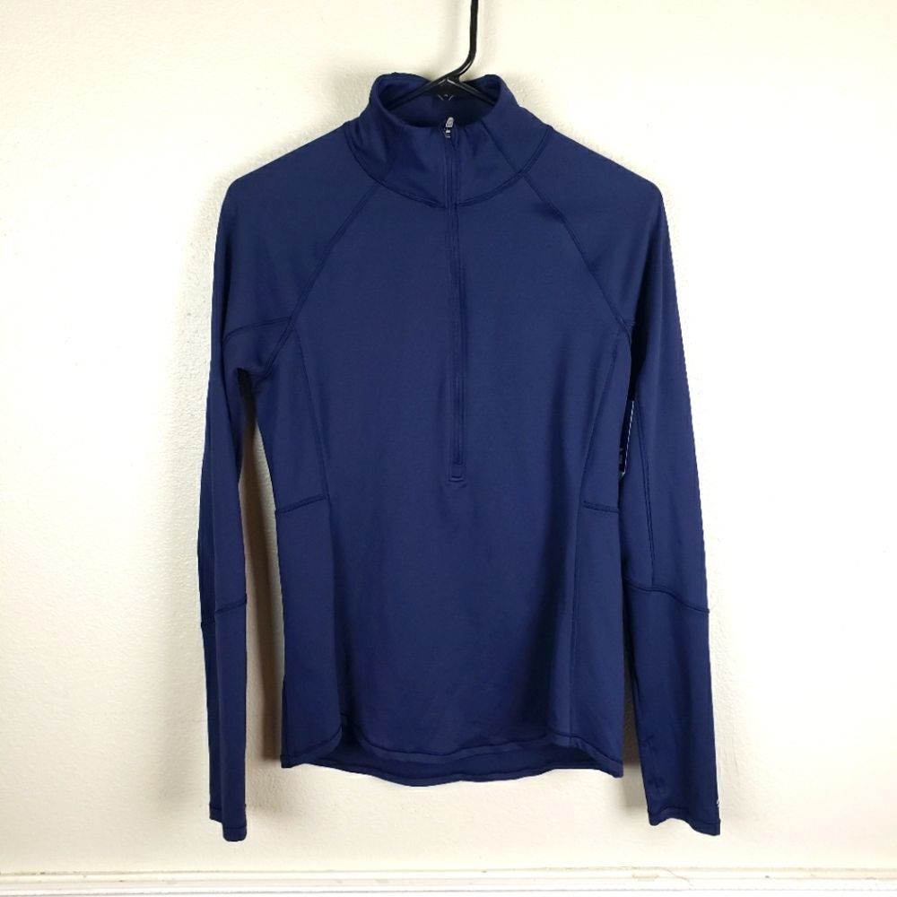 DSG Women's Navy Blue Workout Active Long Sleeve Half Zip Jacket Size Medium